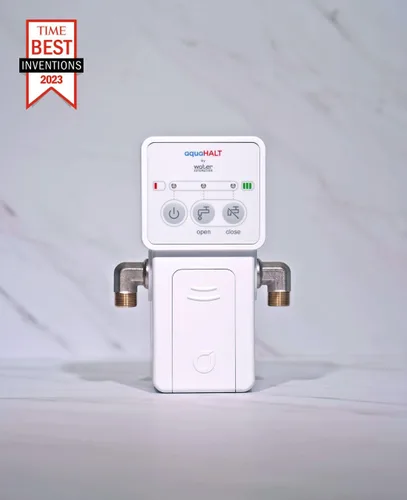 Vista 4 de Detector de fugas de inodoro de agua inteligente para el hogar y válvula de apagado automático, herramienta de apagado de alarma con sensor de agua