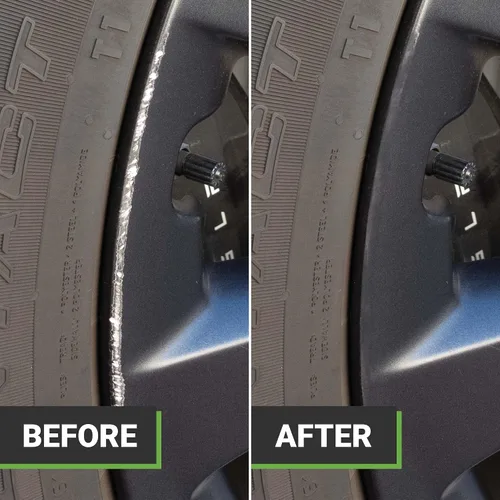 Vista 3 de TouchUpDirect Gunpowder NEU-230E para Tesla Kit de pintura de retoque exacto para ruedas