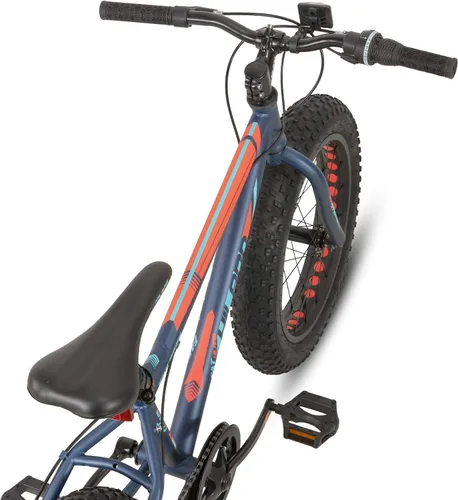 Vista 3 de Hiland - Bicicleta de montaña con neumáticos gruesos de 20 pulgadas para niños y niñas de 5 años en adelante, Shimano de 7 velocidades, freno