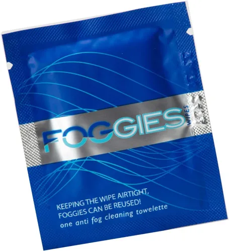 Vista 2 de Foggies Anti-Fog Towelettes 6-Pack 2-in-1 Lens Cleaner & Anti-Fog Wipe Cleans and Defogs Goggles, Glasses & Masks Reusable Wipes for Swim