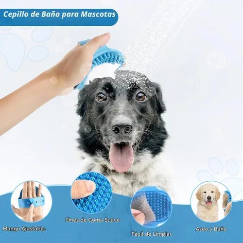 Vista 6 de Cepillo para Perros Kit de Aseo para Perros 6 Piezas Cepillo para Perros para Muda de Pelo-Cepillos para Perros para Aseo, Peine Desenredante