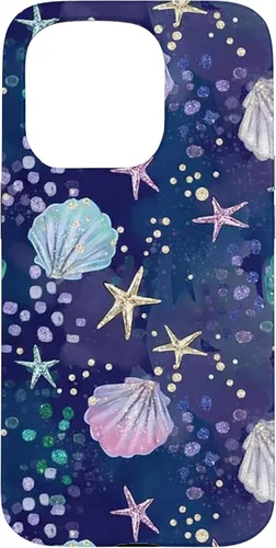 Vista 14 de Summer Aesthetic Seashell Purple Ocean Case for iPhone 17