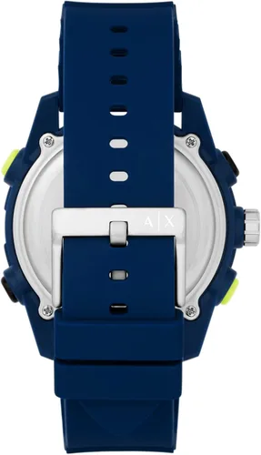 Vista 3 de AX Armani Exchange - Reloj de silicona analógico digital para hombre
