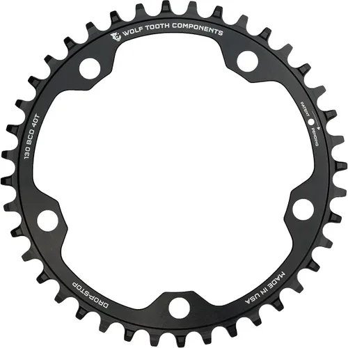 Vista 2 de Wolf Tooth 110 BCD Gravel/CX/Platos de bicicleta de carretera (44 dientes, Drop-Stop B)