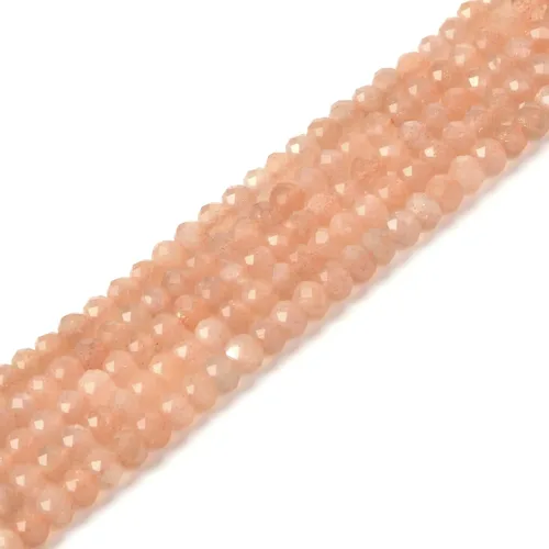 Vista 12 de Cuentas espaciadoras de Rondelle facetadas naturales de 0.157 in (0.157 in), cuentas sueltas de 16 pulgadas para hacer joyas