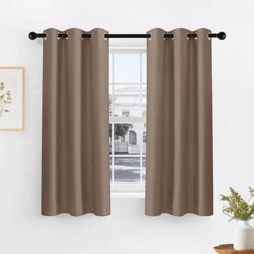 Vista 58 de PONY DANCE Cortinas para Autocaravana de 24 pulgadas de Largo, Cortinas Cortas para Baño y Cocina, Mini Cortinas de Privacidad para Camper