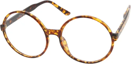 Vista 2 de Gafas redondas de gran tamaño con lentes transparentes de 2.362in