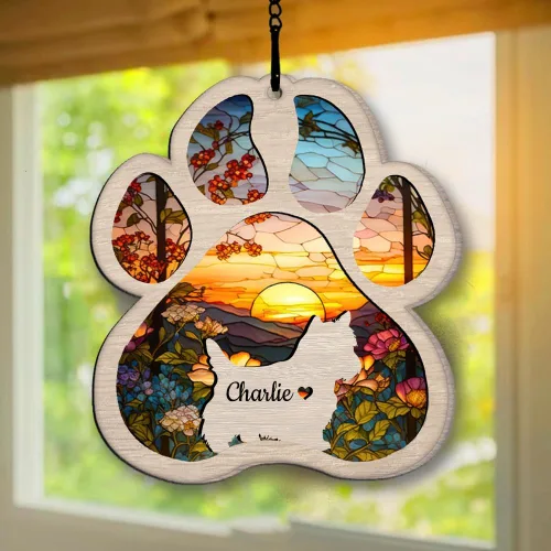 Vista 15 de Regalos conmemorativos personalizados para perros afganos, adorno de perro afgano personalizado, árbol de Navidad, regalo de recuerdo de mascotas
