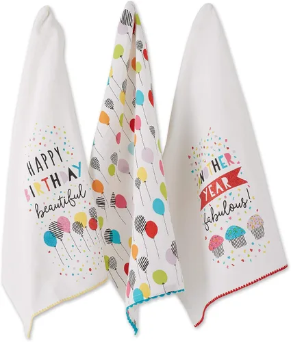 Vista 12 de DII Colección Happy Birthday Confeti, camino de mesa reversible, 14 x 72 pulgadas
