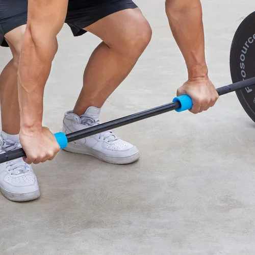 Vista 6 de ProsourceFit Thick Grips for Dumbbell and Barbell, 1.9-in Axle Bar Adapter for Weightlifting and Strength Training