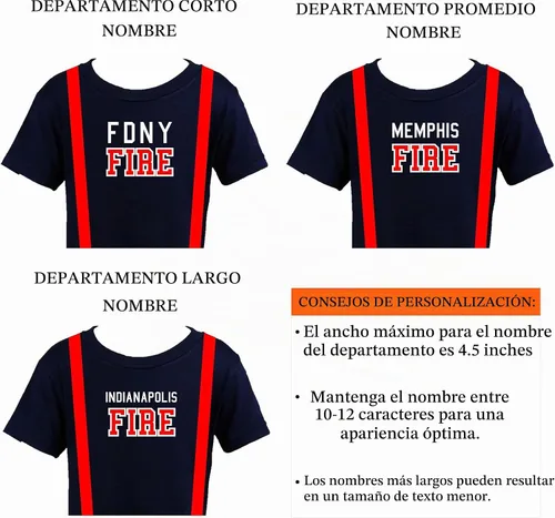 Vista 7 de Firefighter Original - Traje de 3 piezas personalizado para niños pequeños