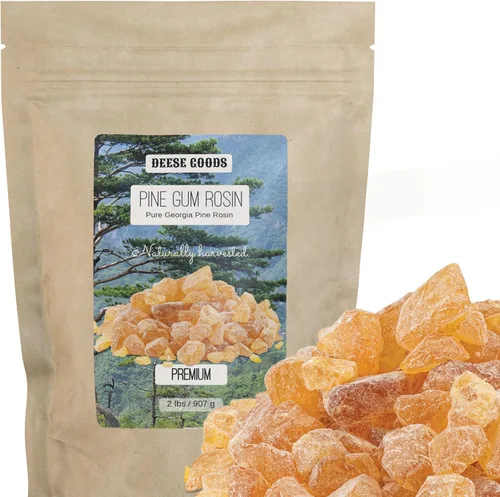 Vista 13 de Resina de pino de alta calidad para envolturas de alimentos de tela de cera de abejas y bricolaje – Guijarros y polvo (1 libra) – Agarre superior