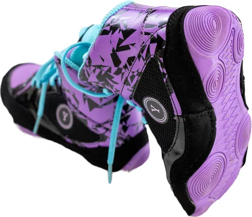 Vista 7 de Yes! Athletics Wrestling Shoes for Women and Youth Girls, 100% Anti-Slip Hi-Poly Rubber Sole Boxing Shoes for Women, Lightweight and Breathable