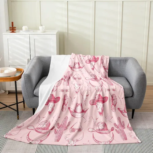 Vista 33 de jejeloiu Cute Mushroom Decor Plush Throw Blanket, For Kids Boys Girls 40"x50" Botanical Plants All Season,Bed Blanket Cartoon Mushrooms Flannel