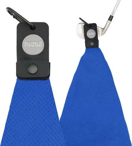 Vista 15 de Toallas de golf magnéticas para bolsas de golf con clip y imán ultra fuerte - Toalla de microfibra con tejido de gofre para sujeción segura