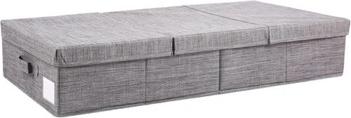 Vista 4 de Paquete de 2 contenedores de almacenamiento debajo de la cama con tapas, cajones de almacenamiento grandes de 32 pulgadas para debajo de la cama