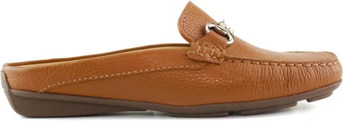 Vista 4 de MARC JOSEPH NEW YORK Sandalias planas de cuero genuino para mujer, informales, cómodas, con puntera cerrada, sin espalda, ligeras, a la moda