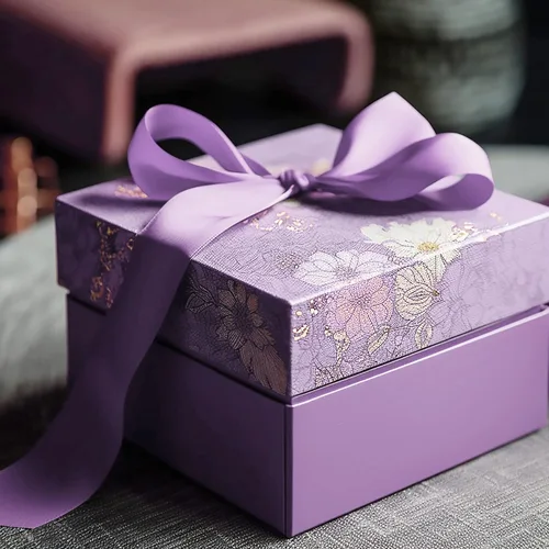 Vista 7 de LIUYAXI Cinta púrpura claro, 1/2 pulgada x 25 yardas, cinta de doble cara púrpura claro para envolver regalos, manualidades, ramo de lazos