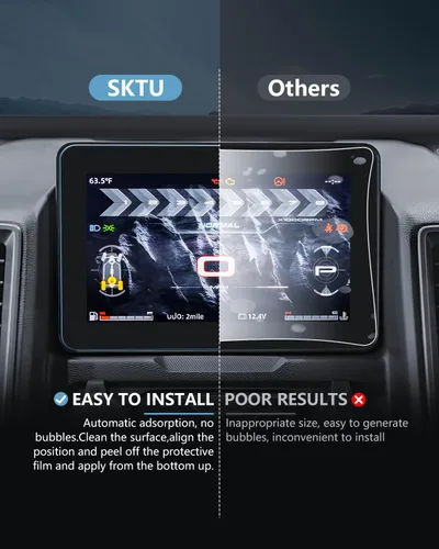 Vista 8 de SKTU Protector de pantalla de vidrio templado para CFMOTO U10 Pro 2025