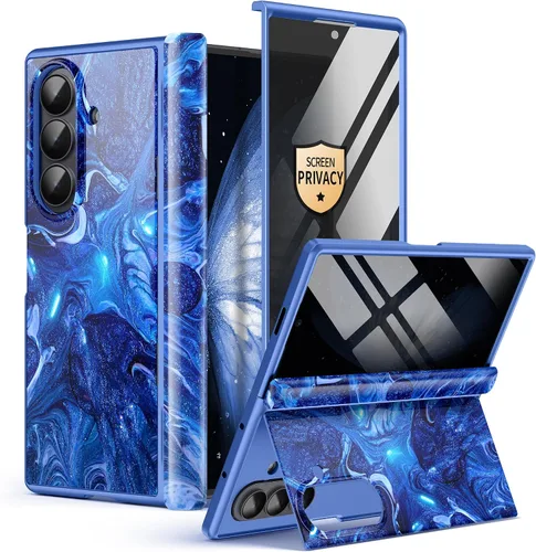 Vista 11 de GVIEWIN Funda para Z Fold 7 con protector de pantalla de privacidad [compatible con Magsafe] [Soporte integrado] Funda magnética de cuerpo completo