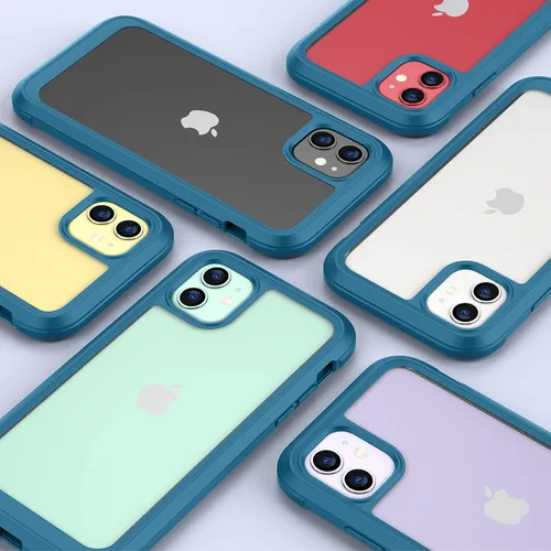 Vista 7 de Miracase Serie de vidrio para iPhone 11 de 6.1 pulgadas, funda protectora de cuerpo completo resistente mejorada con protector de pantalla de vidrio