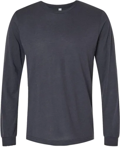 Vista 94 de Canvas Filmore 3501 - Camiseta de 4.2 onzas para hombre manga larga (1) Ceniza + (1) Jaspeado atlético