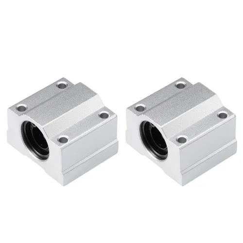 Vista 6 de uxcell Unidades lineales del bloque deslizante SCS6UU del cojinete de bolas de 19.7 ft m, orificio de 19.7 ft m 2pcs