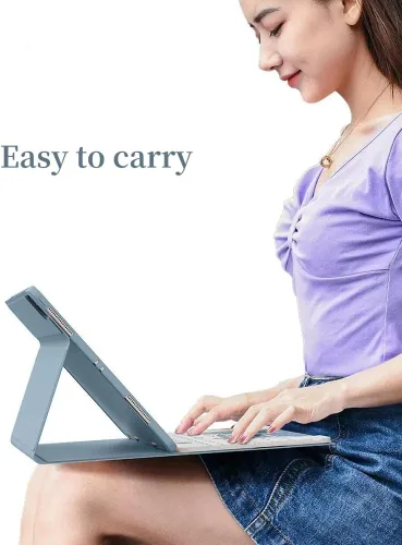 Vista 7 de kaidisen Teclado retroiluminado para Galaxy Tab A8 10.5 pulgadas Tablet Modelo SM-X200/X205/X207 Funda de teclado con ratón, carcasa de teclado