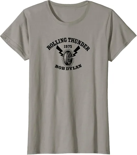 Vista 28 de Bob Dylan - Camiseta Rolling Thunder S Gris Oscuro