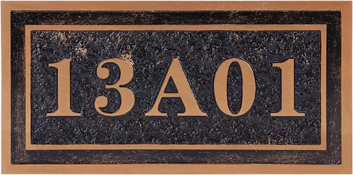 Vista 11 de Letrero personalizado con número de casa en 3D, placa de letrero personalizable con logotipo personalizado, placa de texto, pizarra, para interiores