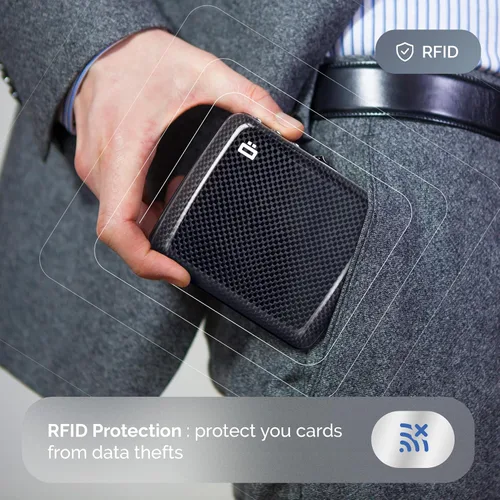 Vista 6 de ÖGON -DESIGNS- The First Pocket Size Vault - Cartera de código de aluminio para tarjetas y billetes, con cerradura con un código de 3 dígitos