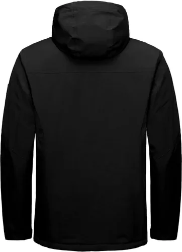 Vista 6 de Little Donkey Andy Chaqueta impermeable de esquí y snowboard para hombre, abrigo cálido resistente al viento con capucha desmontable