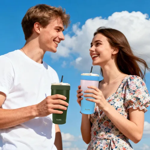 Vista 7 de Funda universal para café helado, aislante de acero inoxidable de 32 onzas, se adapta a tazas Starbucks/Dunkin/McDonalds, doble pared reutilizable