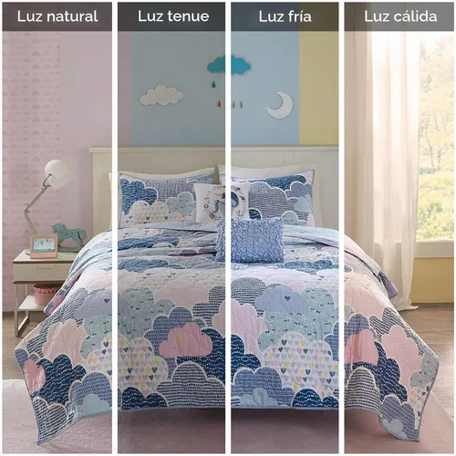 Vista 2 de Intelligent Design Juego de Edredón Reversible de Algodón para Niños - Diversión Vibrante, Estampado Juguetón, Ropa de Cama para Niños de Todas