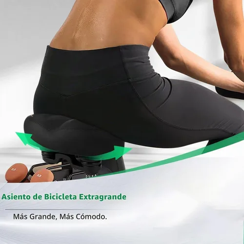 Vista 5 de Asiento de bicicleta cómodo de gran tamaño, amortiguador de golpes y transpirable, resistente al agua, reemplazo de sillín de bicicleta
