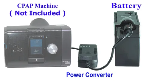 Vista 6 de Batería recargable de iones de litio de alta capacidad (192 Wh) con voltaje de salida múltiple con cargador solar compatible con máquinas CPAP