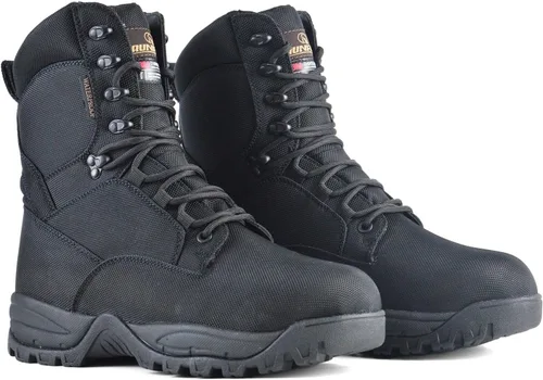 Vista 8 de Men's Waterproof Military Tactical Boots Lightweight Work Boot Insulated Hunting Boots, 8 Inches Lace-up Outdoor Boots, 400g Thinsulate