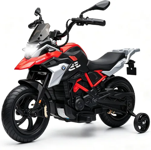 Vista 7 de Motocicleta eléctrica con licencia BMW G310 de 24 V para niños, color negro