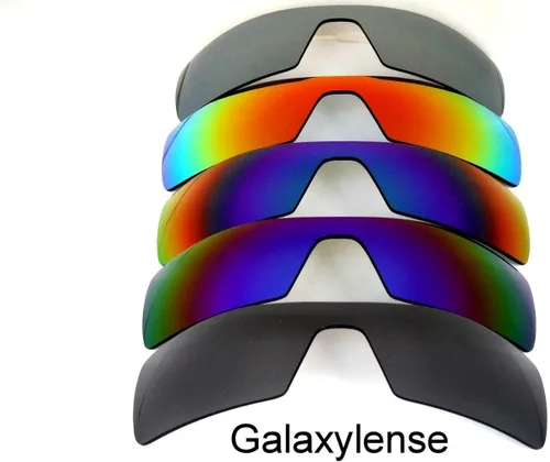 Vista 2 de Galaxy lentes de repuesto para Oakley Oil Rig negro y azul verde rojo Color Gris lentes polarizadas anteojos de sol 5Pares