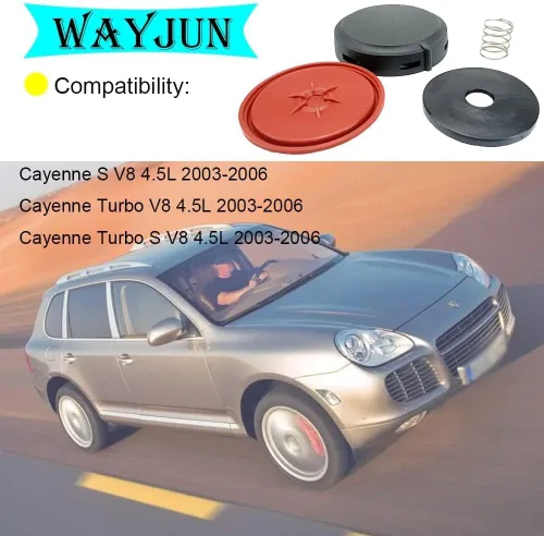 Vista 4 de WayJun 94810513207 Tapa de válvula compatible con Porsche Cayenne 2003-2006 Tapa de válvula de escape