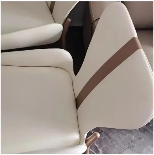 Vista 7 de Sillas de comedor, Malla Silla de comedor de diseño moderno de acero inoxidable para el hogar, Sillas para comedor