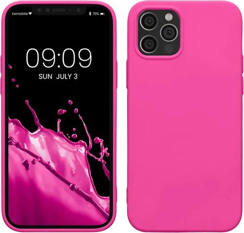 Vista 11 de kwmobile Funda compatible con Apple iPhone 12 / iPhone 12 Pro - Funda protectora delgada de silicona TPU - Arctic Night