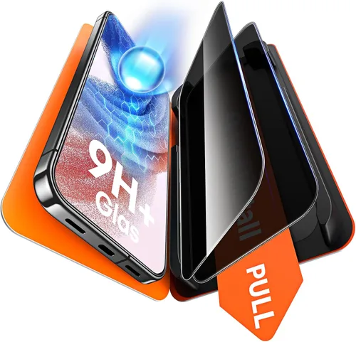Vista 21 de TAURI 2 Pack for Samsung Galaxy Z Fold 8 Ultra Privacy Screen Protector Negro