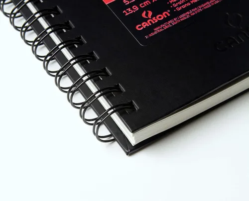 Vista 3 de Canson Cuaderno de bocetos de la serie XL, bloc de alambre, 5.5 x 8.5 pulgadas, 100 hojas (50 libras/2.61 oz), papel de artista para adultos