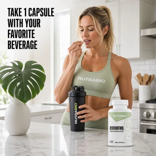 Vista 7 de NutraBio - Suplemento de resveratrol 98% puro, 500 mg, 90 cápsulas Estandarizado a 490 mg de resveratrol trans, apoyo para la salud cardíaca
