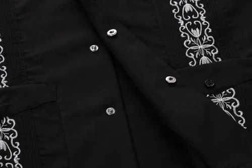 Vista 3 de Camisas Guayabera de manga corta para hombre