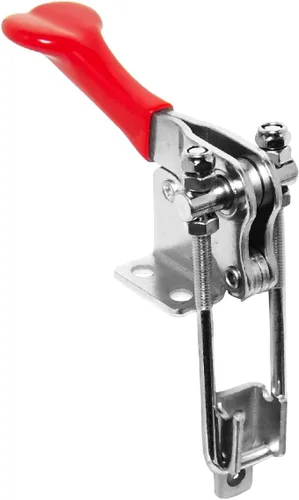 Vista 7 de POWERTEC Abrazadera de palanca grande de 6 pulgadas con tuercas y arandelas, pie de abrazadera de gran tamaño compatible con abrazaderas de palanca