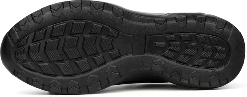 Vista 4 de Gosuban Zapatos de punta de acero para mujeres y hombres, ligeros, con amortiguación de aire, zapatos de trabajo de seguridad para mujeres