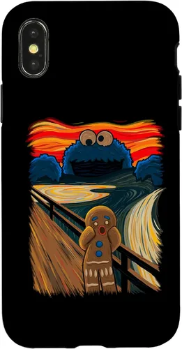 Vista 5 de Cookie Muncher The Scream Munch Monster Joke Funda para iPhone 17