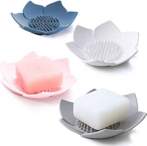 Vista 10 de Jaboneras con drenaje, soporte para jabón de barra de baño para ducha, bandeja de jabón para fregadero de cocina, protector de jabón